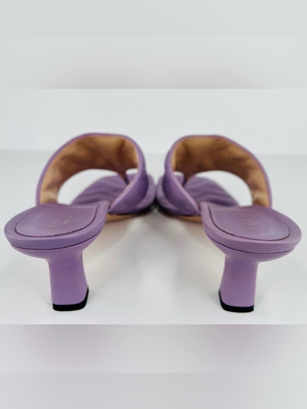 GUCCI | ✨NEW✨ Marmont GG Kitten Heel Thong Sandals in Lavender - Picture 8 of 12